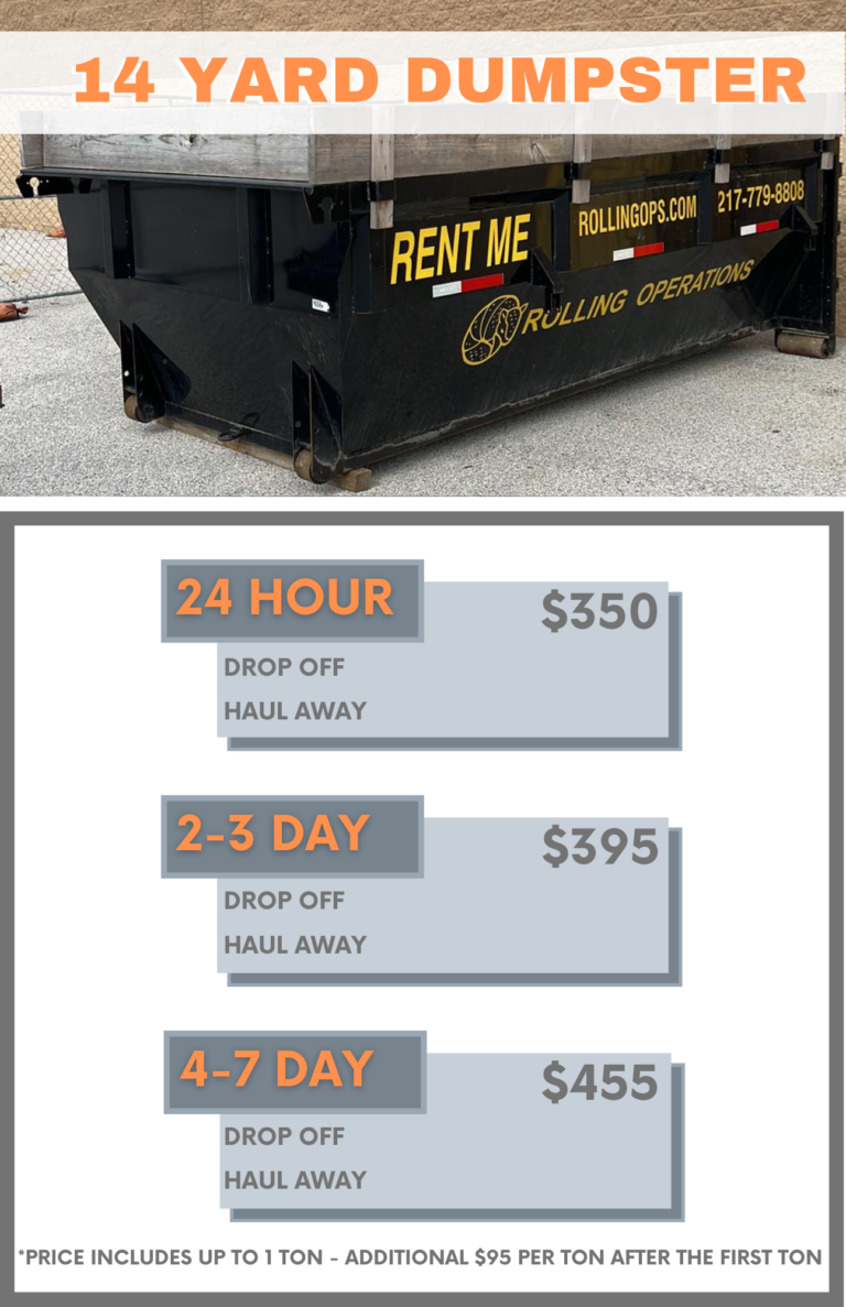 14 yard Dumpster Rental Quincy IL